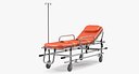 Ambulance Stretcher Trolley 3D Model