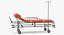 3D ambulance stretcher trolley