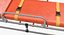 3D ambulance stretcher trolley