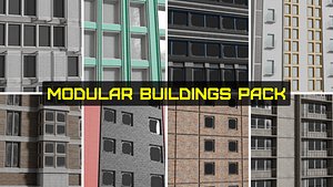 Facade Forge Seamless PBR Building Pack 3D model