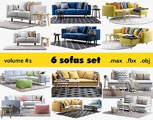 Ikea 6 sofa set