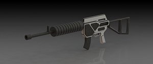 concept conceptual gun 3d model