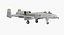 Attack Aircraft A-10 Thunderbolt II Rigged