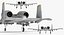 attack aircraft a-10 thunderbolt 3d model