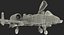 attack aircraft a-10 thunderbolt 3d model