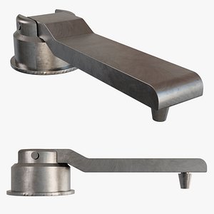 3D Industrial Mechanical Lever Rocker Arm model