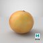 3D grapefruit 01 model