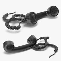 Retro Telephone Handset 2 with Cord