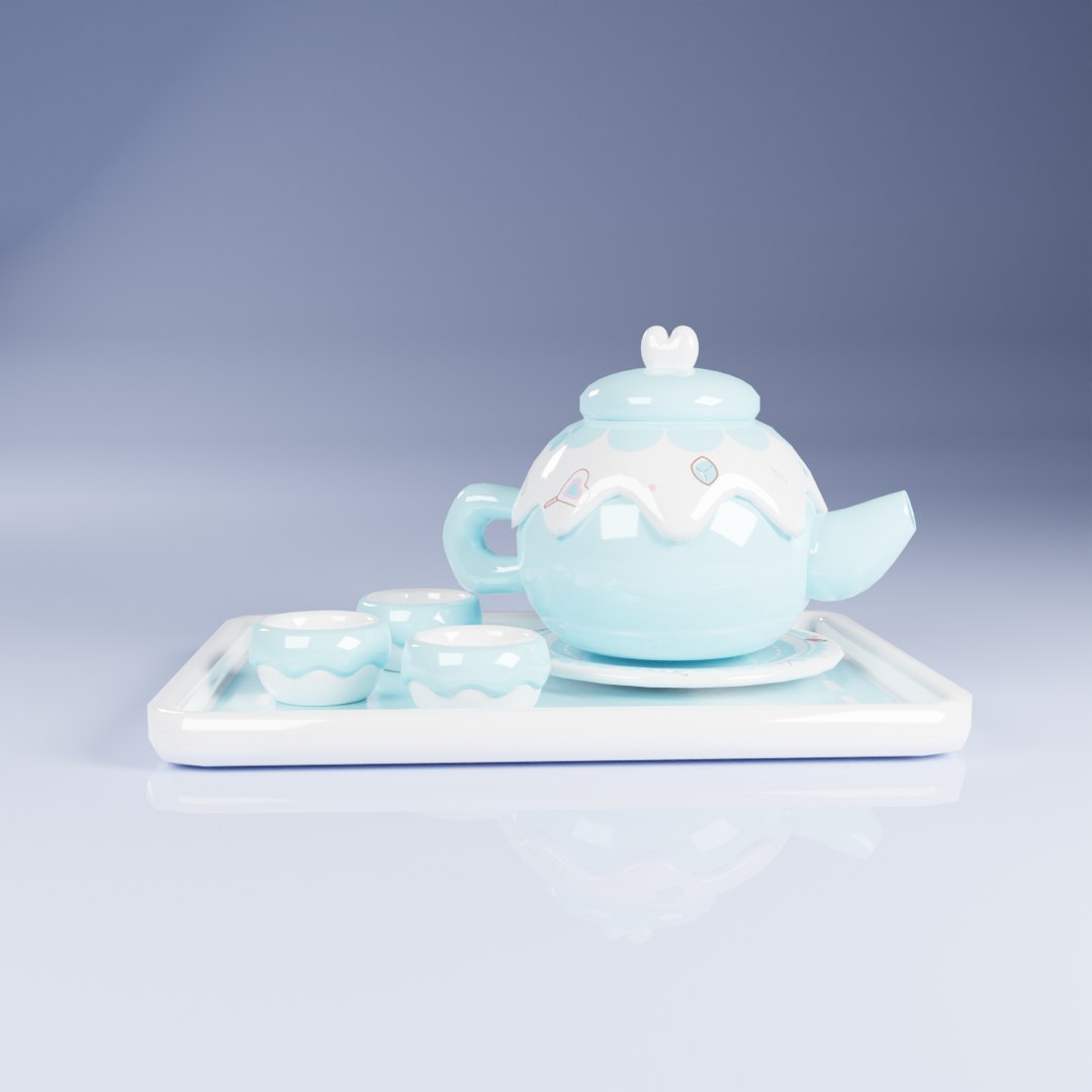 3D Tea Set Model - TurboSquid 2272819