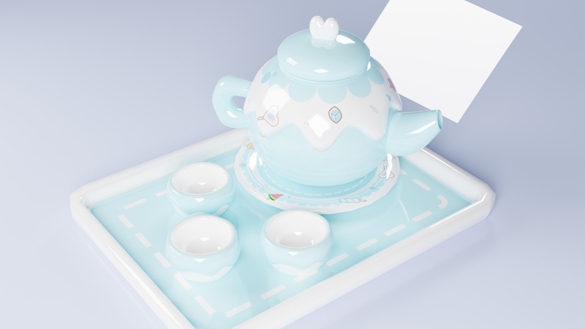 3D Tea Set Model - TurboSquid 2272819