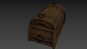 wooden chest model