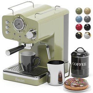 SWAN espresso coffee machine 3D model