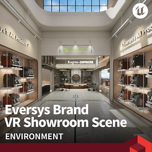 Eversys Brand VR Showroom Scene 3D model