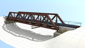 Railway steel bridge