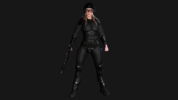 AAA 3D REALISTIC CHARACTER - CYBERPUNK ROBOTIC SCIFI SHOOTER 3D