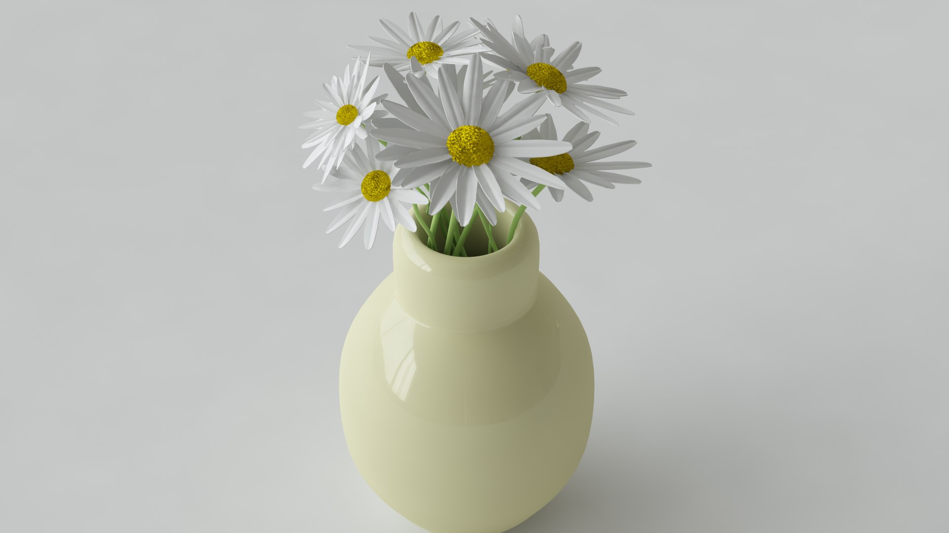 3d Daisy Flower Model