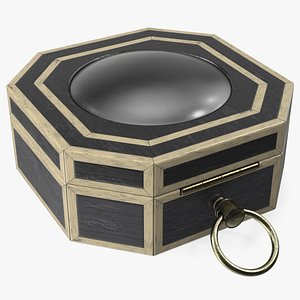 3D model Jack Sparrow Compass Closed