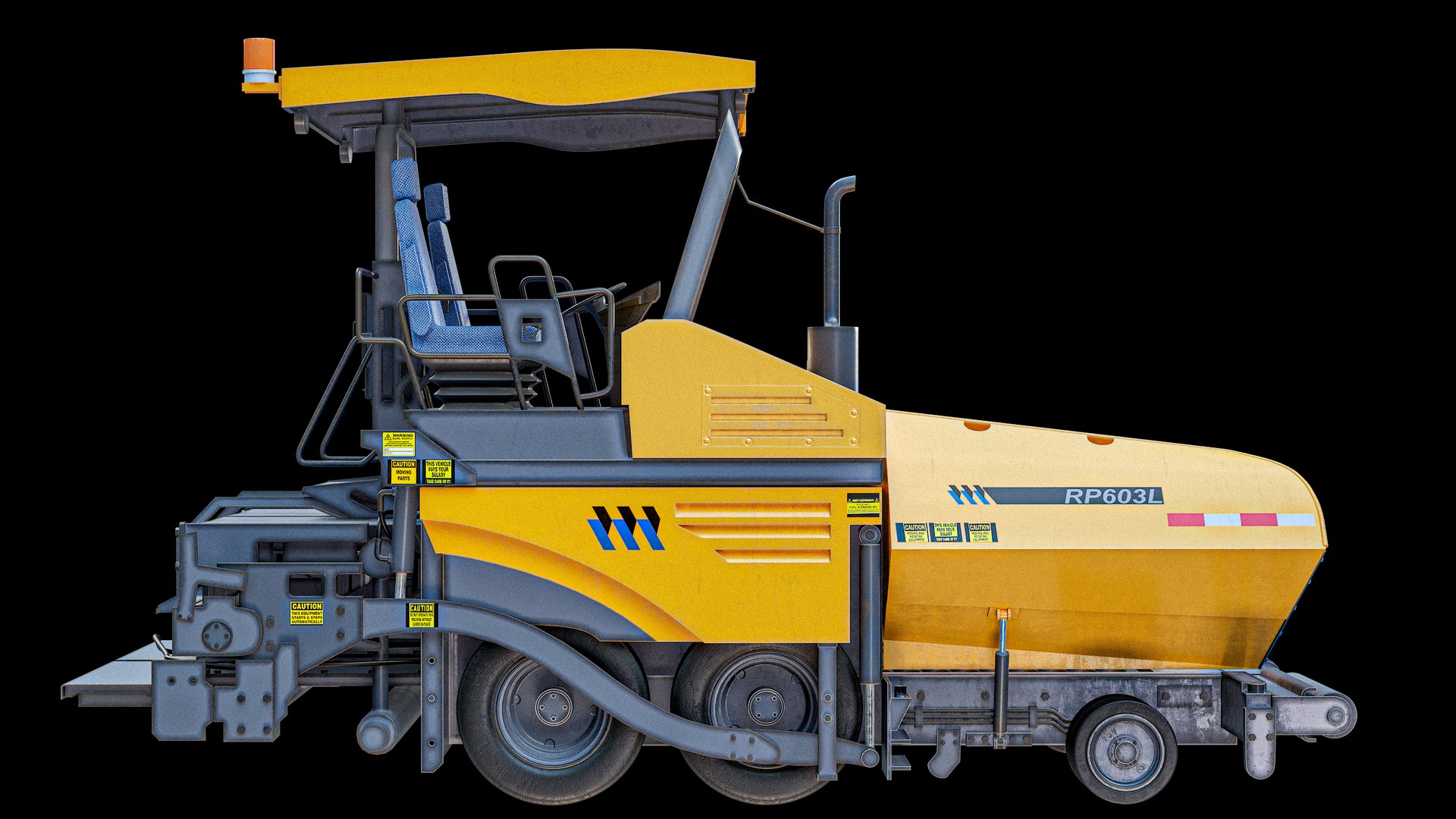 3D Asphalt Paver Machine 6M PBR model https://p.turbosquid.com/ts-thumb/wM/oDbzVq/5N/r_viewport_004/png/1768321473/1920x1080/fit_q87/51420893077b3e1f6788db05eaa62ea39ee57c5e/r_viewport_004.jpg