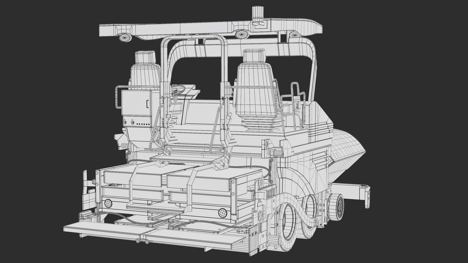 3D Asphalt Paver Machine 6M PBR model https://p.turbosquid.com/ts-thumb/wM/oDbzVq/yT/screenshot006/png/1768321482/1920x1080/fit_q87/5b4a179626c71634413d4b537385fe14d6375e9a/screenshot006.jpg