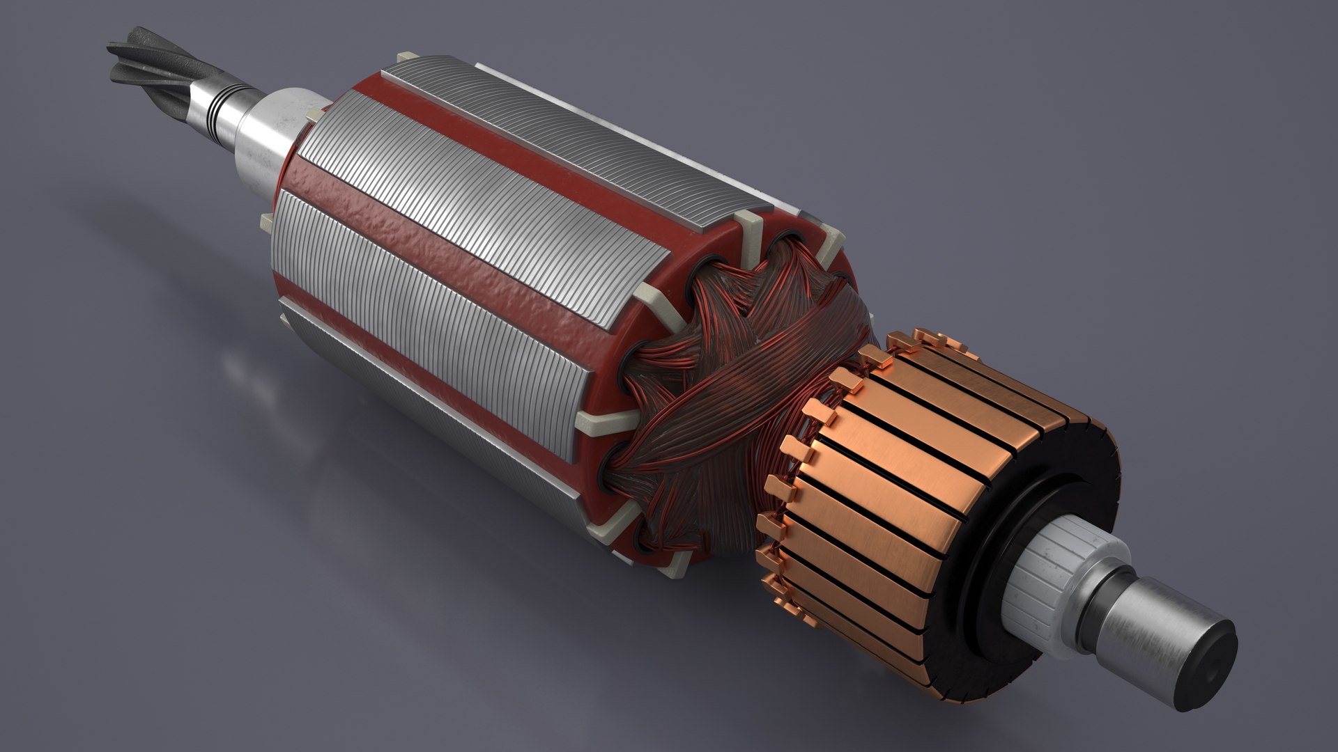 Electric Motor Armature 3D Model - TurboSquid 1974354