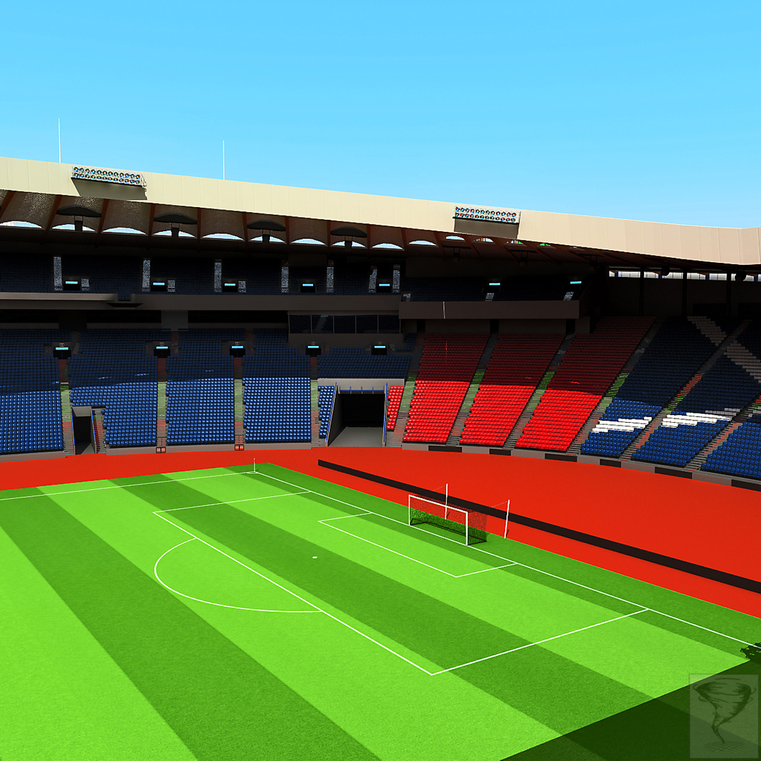 3d model hampden park stadium