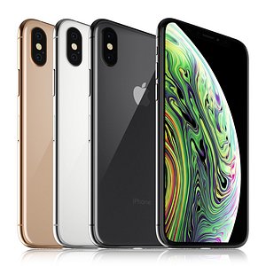 3D apple iphone xs colors