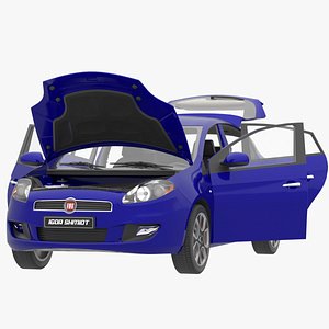 Fiat Bravo 2008 lowpoly 3D model