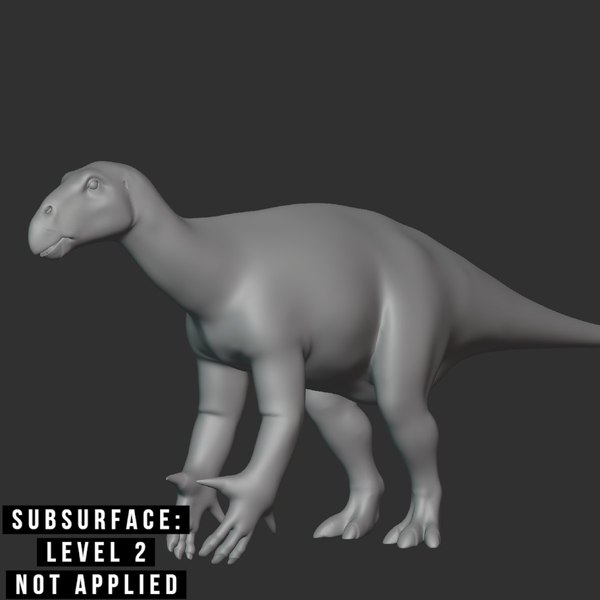 Fukuisaurus Basemesh Low Poly 3D model