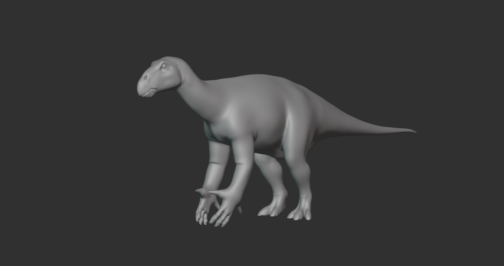 Fukuisaurus Basemesh Low Poly 3D model - TurboSquid 1994087