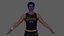 Jogador de basquete Black Player 02