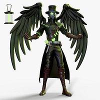 Crow Goblin - Winged Plague Doctor Alchemist