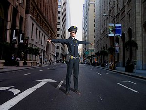 haracter female police officer 3D model