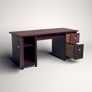 Computer Desk (Low Poly)