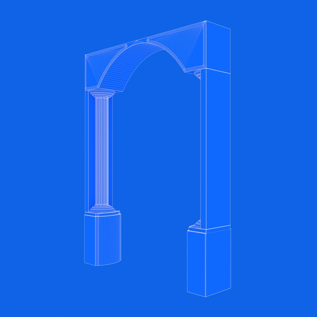 Arch model https://p.turbosquid.com/ts-thumb/wN/VqgiDH/Ac/10_wire_angle/jpg/1755134363/1920x1080/fit_q87/7fa3e87dfa19109109eeff3ba9db61006f33b2b0/10_wire_angle.jpg