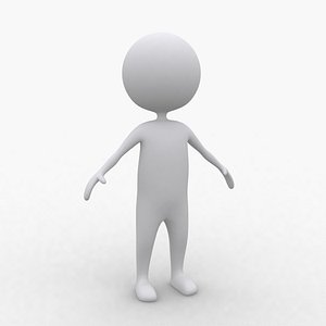 White Stickman Generic Cartoon Figure