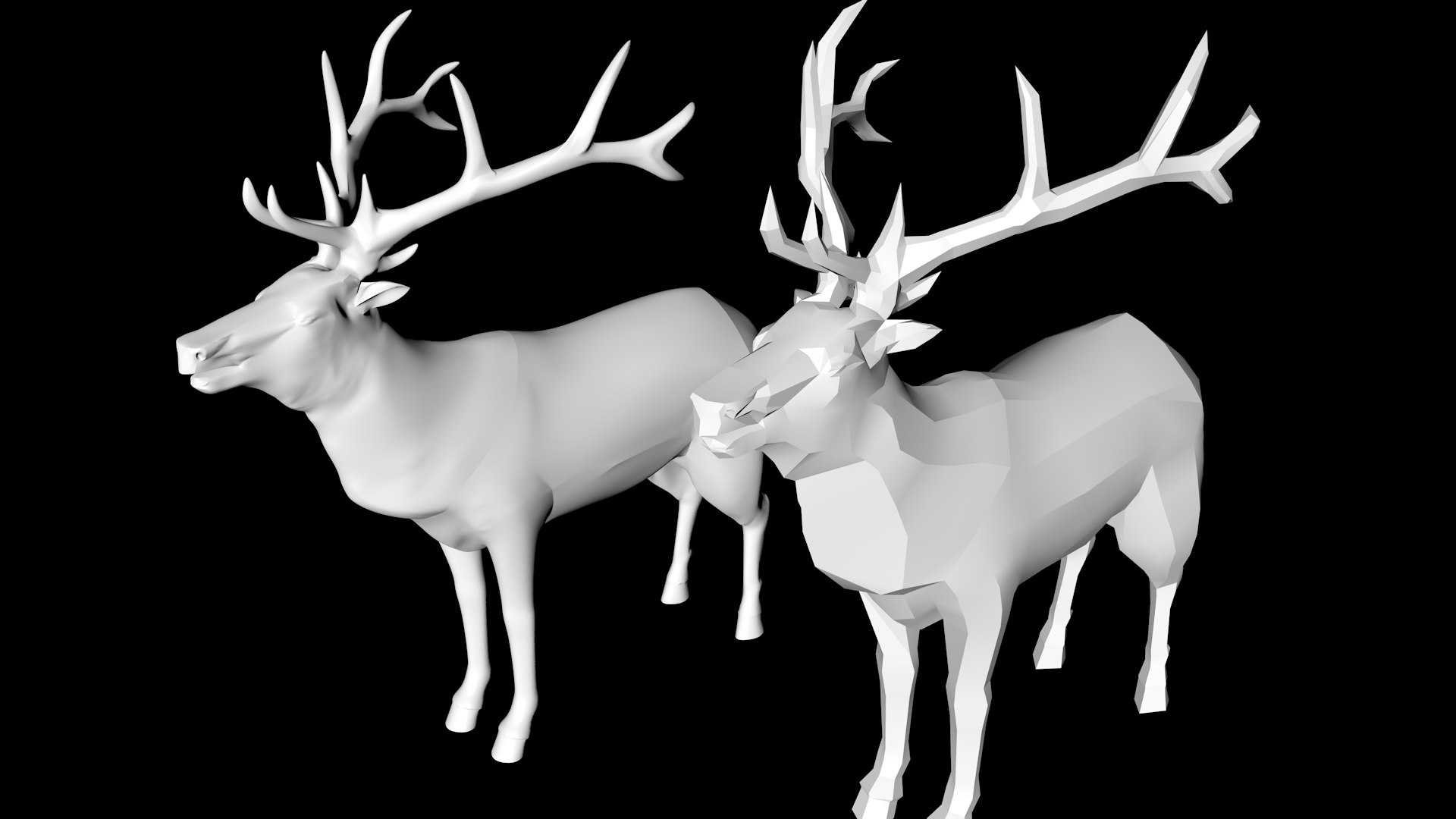 Elk Model - TurboSquid 1689099