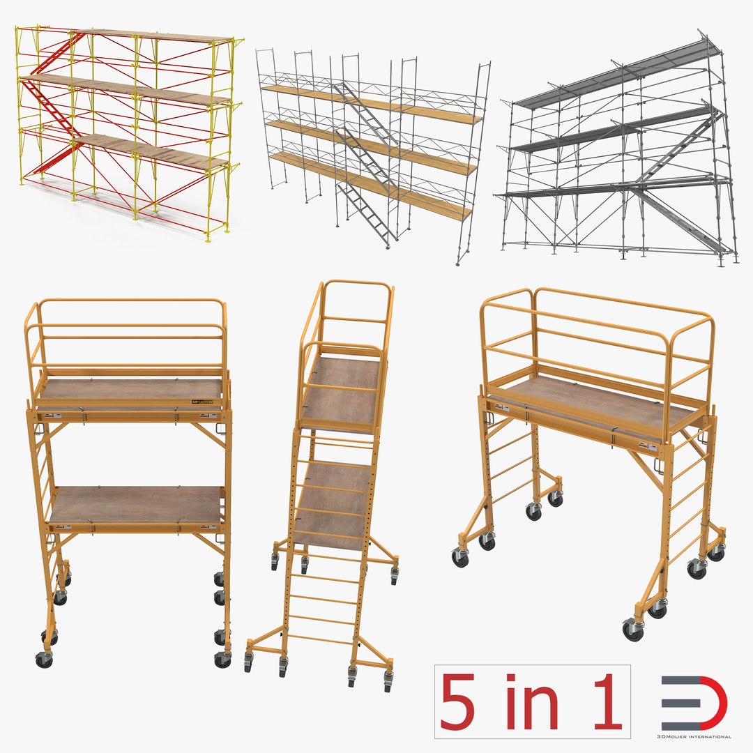 Scaffolding Collection 2 3D model preview