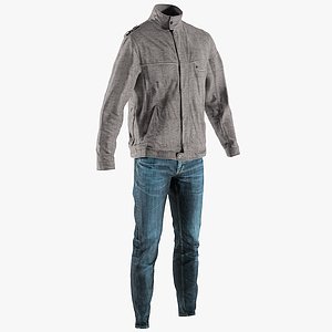 realistic men s pants 3D model