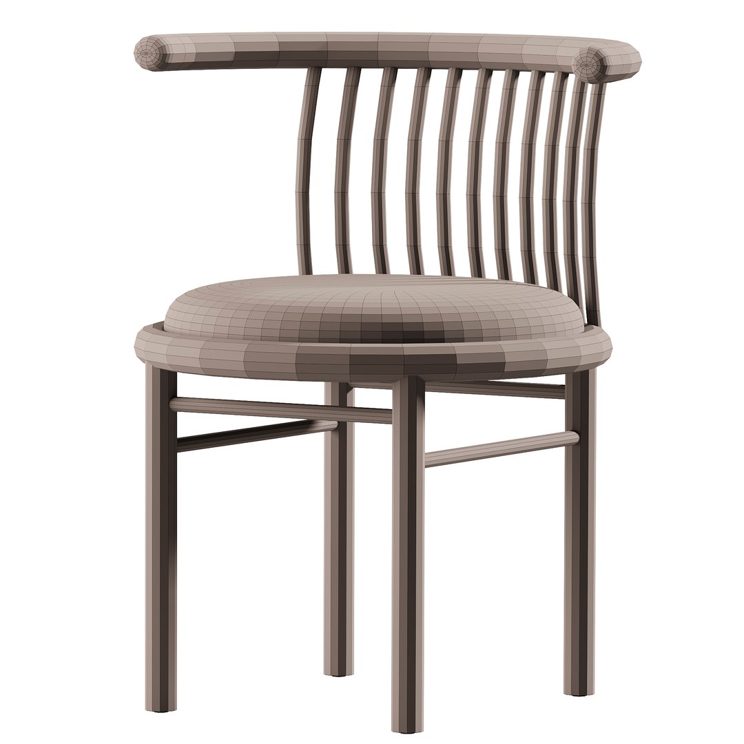 Mathilde Leather Dining Chair 3D Model - TurboSquid 2519091