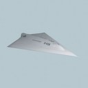 3d model military aircraft x 47