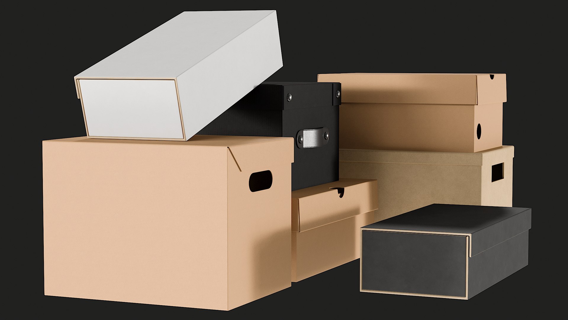 realistic boxes model https://p.turbosquid.com/ts-thumb/wN/ePw6mG/8qOPdPPF/_view03/jpg/1592507133/1920x1080/fit_q87/5ed72b63d9c85e45d8967a5462ae887835da480f/_view03.jpg