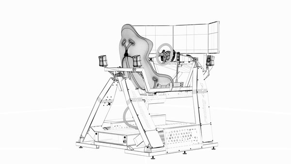 3D model Racing Game Simulator motion sim - TurboSquid 1771158
