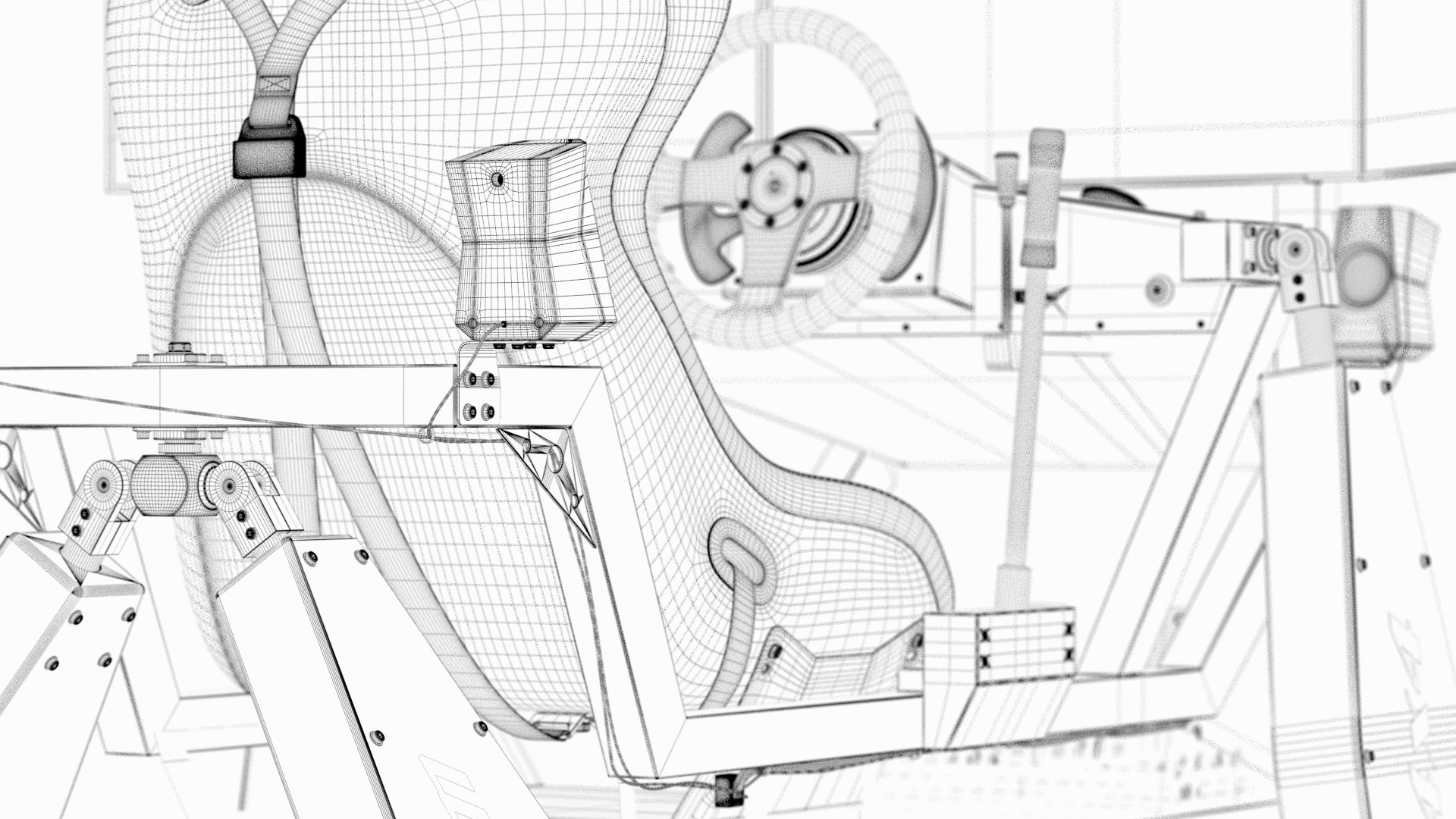 3D Model Racing Game Simulator Motion Sim - TurboSquid 1771158