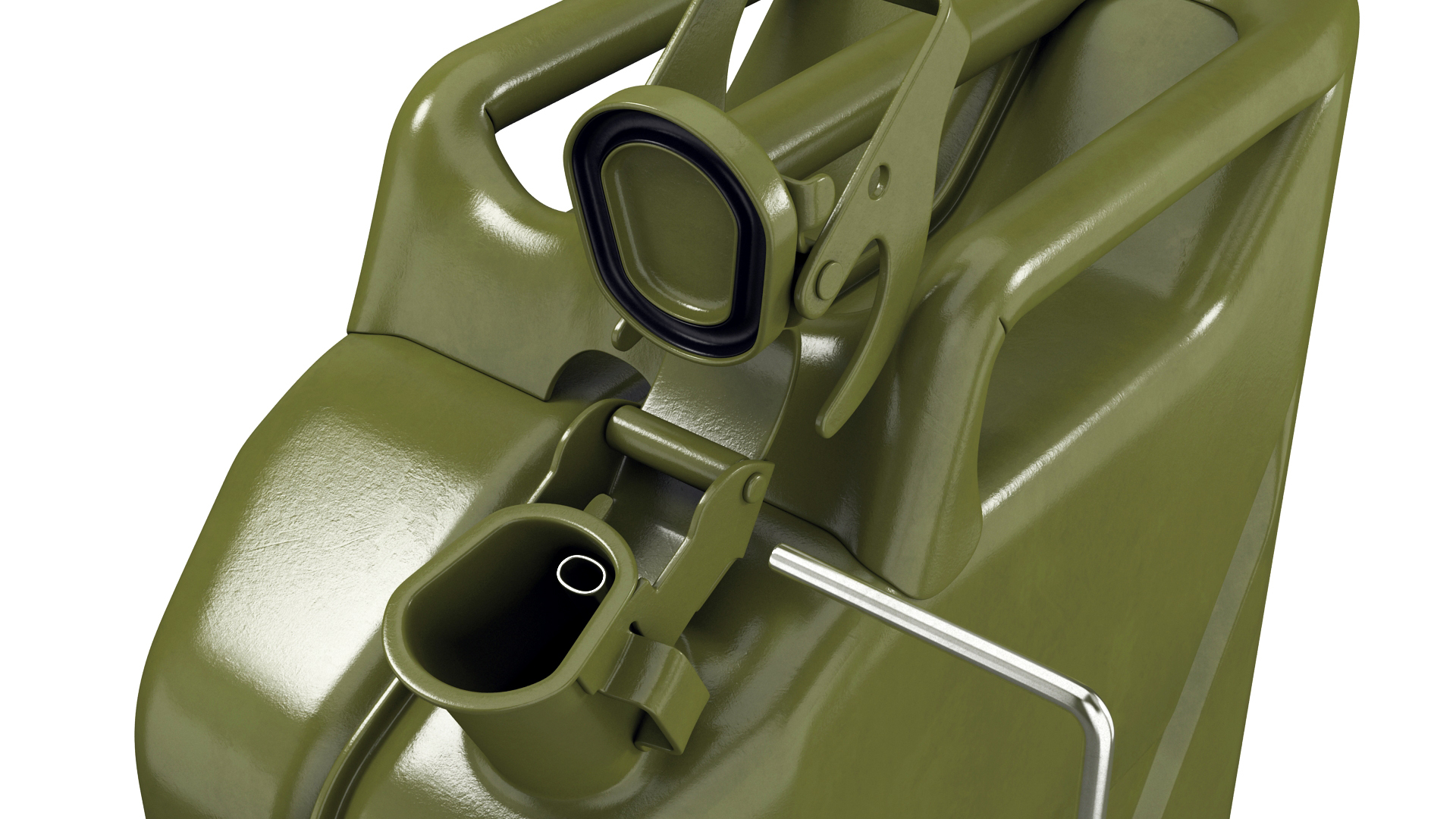 gasoline canister green, jerry can3d模型