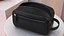 3D Open Cosmetic Bag Leather Black model