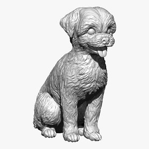 Maltese  statue Zbrush Sculpt 3D model