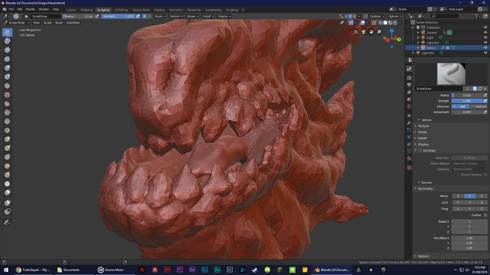 3D dragon head - TurboSquid 1442754