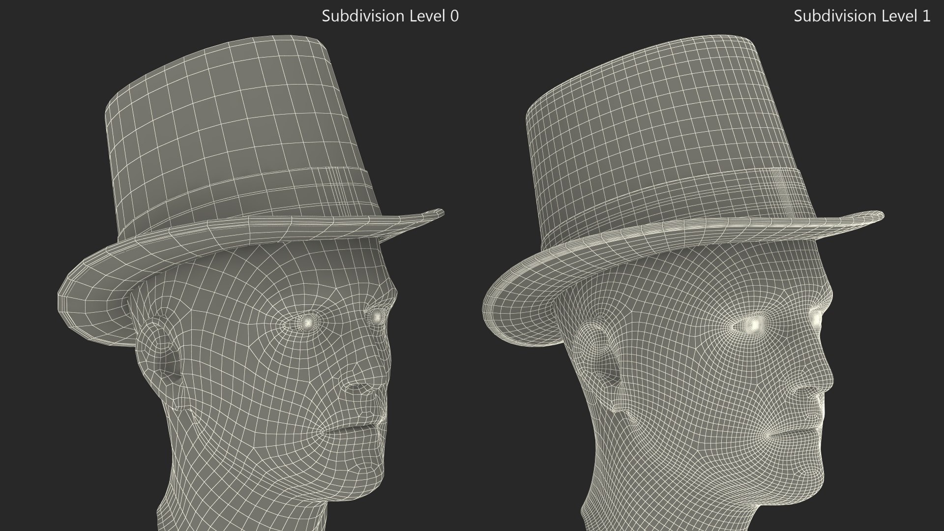Classic Top Hat on Male Head White 3D model https://p.turbosquid.com/ts-thumb/wN/oYJrtK/BZ/classic_top_hat_on_male_head_white_013/jpg/1744827283/1920x1080/fit_q87/0e26732574d0edbf889814a3b7ee81c7da8d3873/classic_top_hat_on_male_head_white_013.jpg