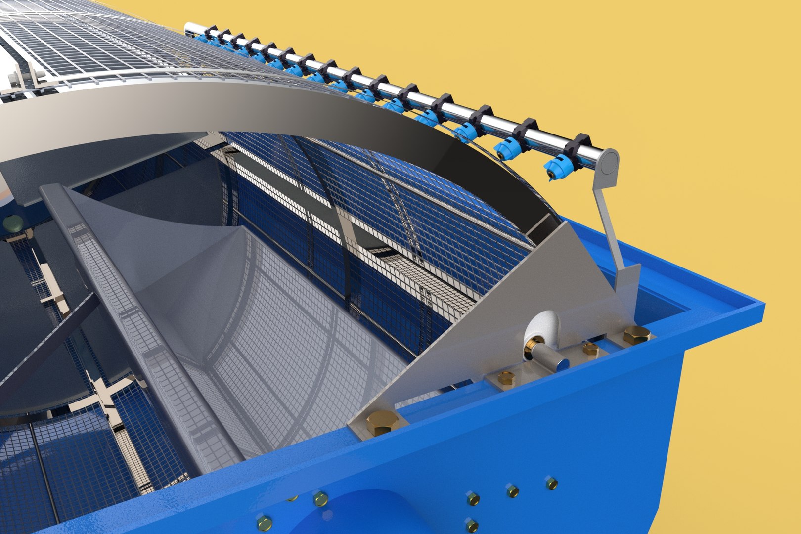 ROTARY DRUM FILTER 3D Model TurboSquid 1972292