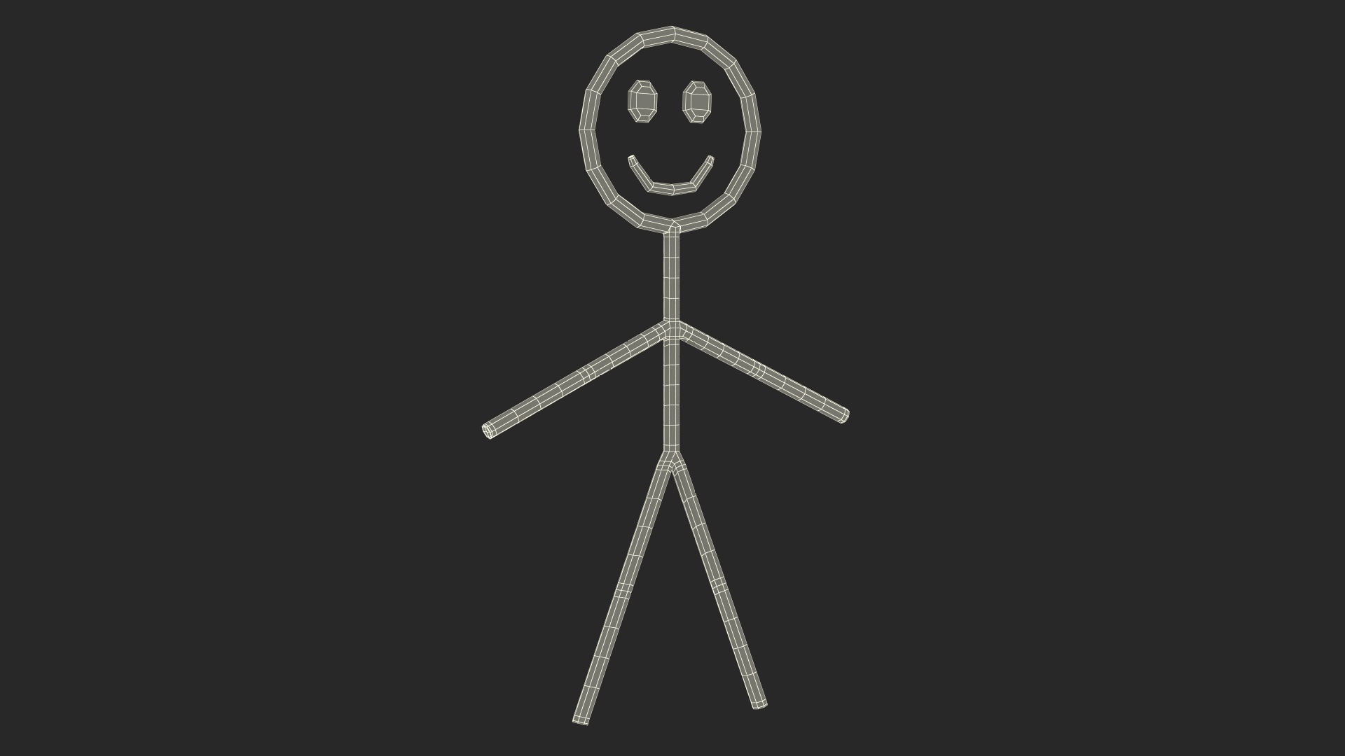 3D Model Stickman Black Rigged For Maya - TurboSquid 2089081